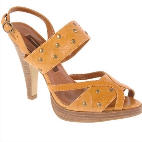 Chinese Laundry Suzana Women’s Tan Leather high heeled Sandal NEW Various Sizes - Picture 9 of 11